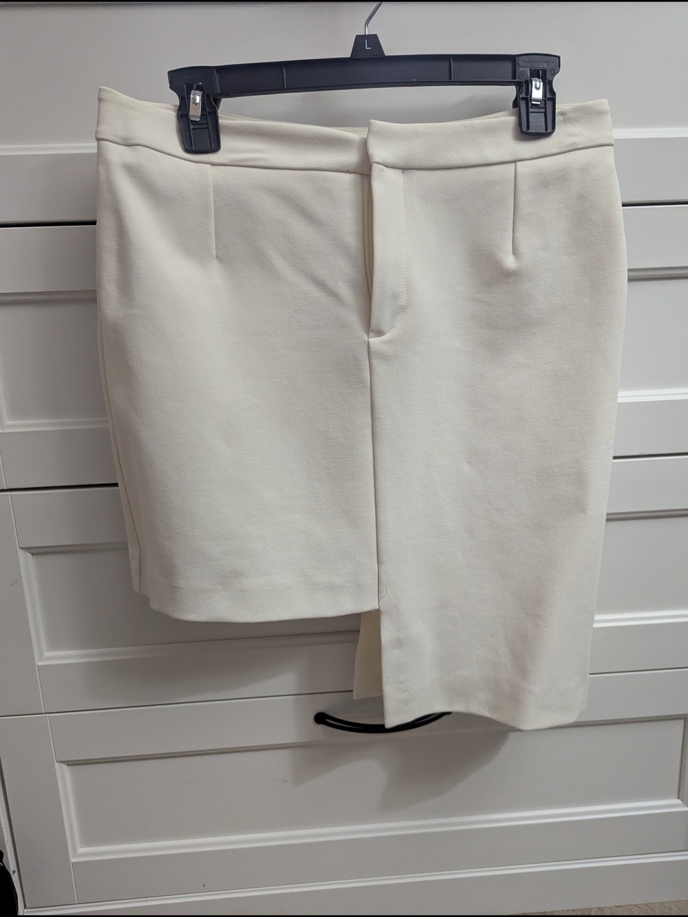 H&M Special Edition Asymmetric Cut Cream Pencil Skirt